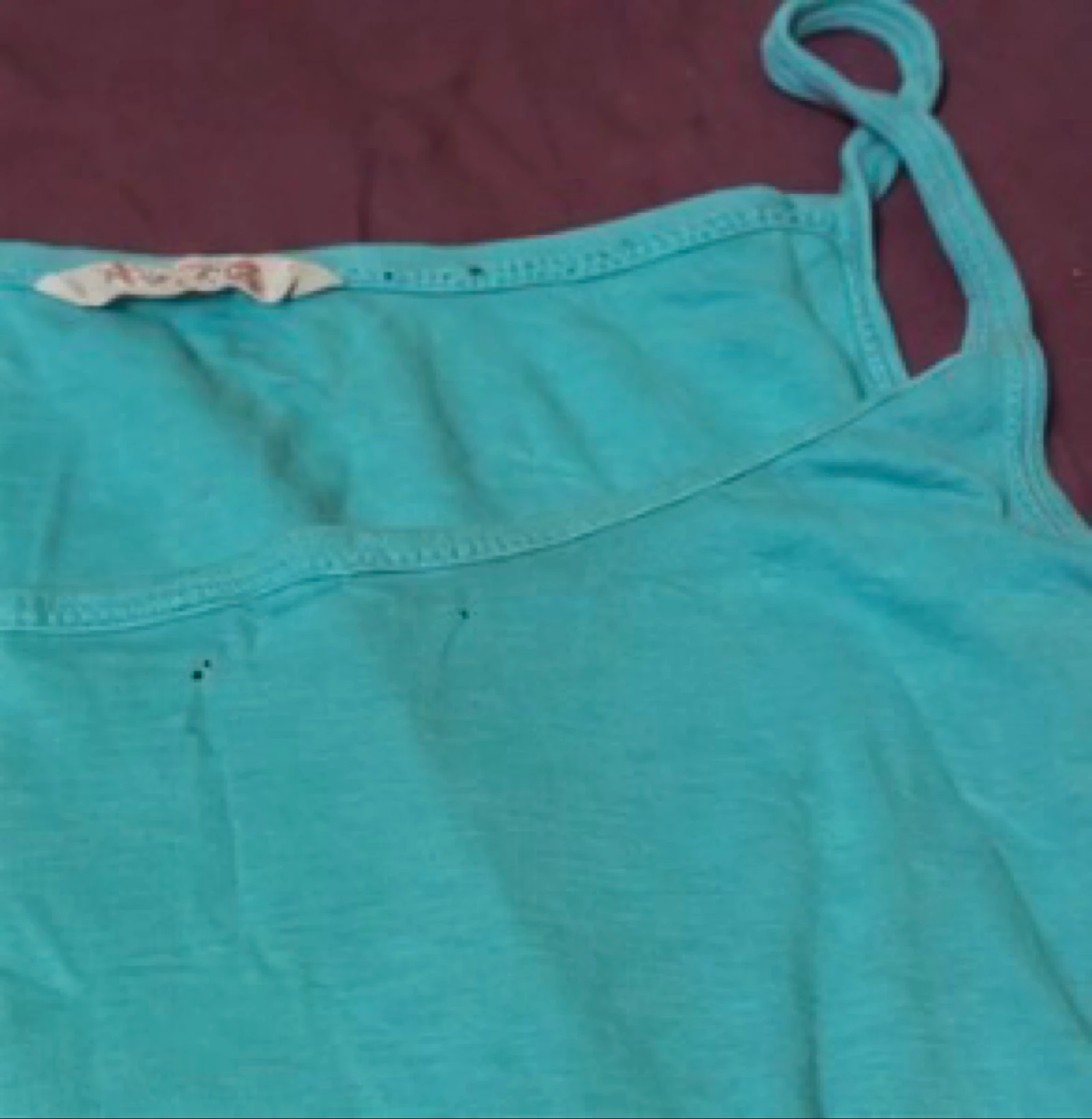 Camaïeu Mint Green Basic Cotton Tank Top with Thin Straps Size 38 – photo 5